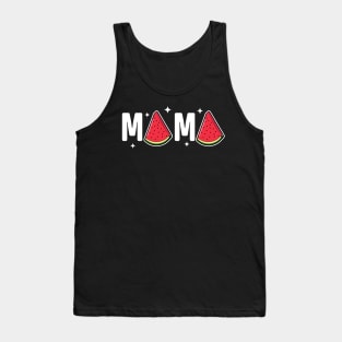 Mama Watermelon Summer Fruit Watermelon Slice Mothers Day Tank Top